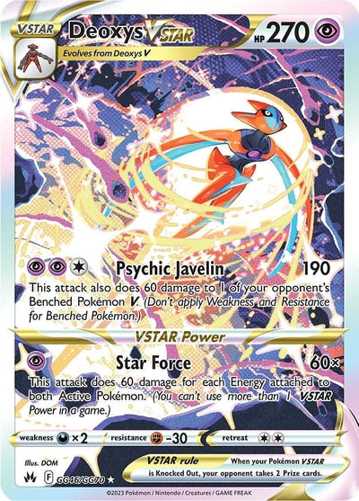 Image for Deoxys VSTAR (Crown Zenith: Galarian Gallery) (GG46/GG70) - Pokemon