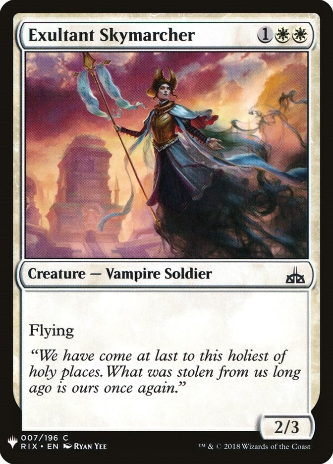 Exultant Skymarcher (The List Reprints) (7)