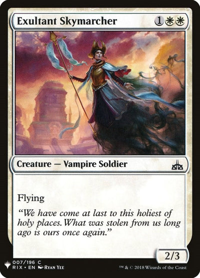 Exultant Skymarcher (The List Reprints) (7)