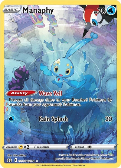 Image for Manaphy (Crown Zenith: Galarian Gallery) (GG06/GG70) - Pokemon