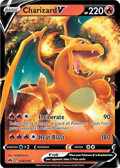Image for Charizard V (Crown Zenith) (018/159) - Pokemon