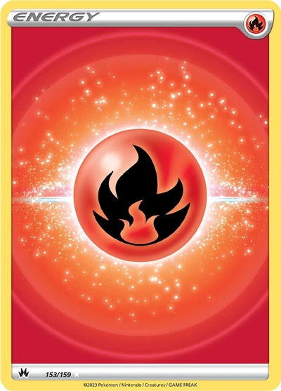 Image for Fire Energy (Texture Full Art) (Crown Zenith) (153/159) - Pokemon