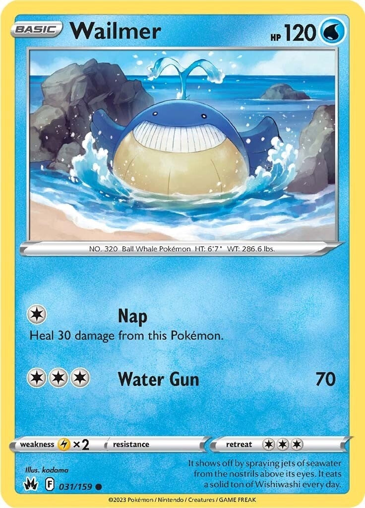 Image for Wailmer (Crown Zenith) (031/159) - Pokemon