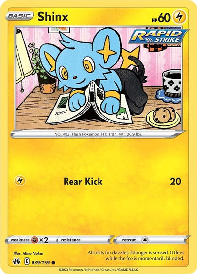 Image for Shinx (39) (Crown Zenith) (039/159) - Pokemon