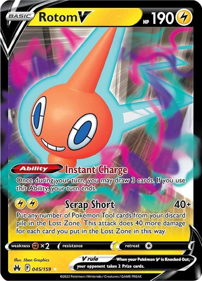 Image for Rotom V (Crown Zenith) (045/159) - Pokemon