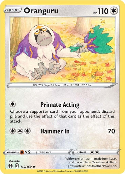 Image for Oranguru (Crown Zenith) (119/159) - Pokemon