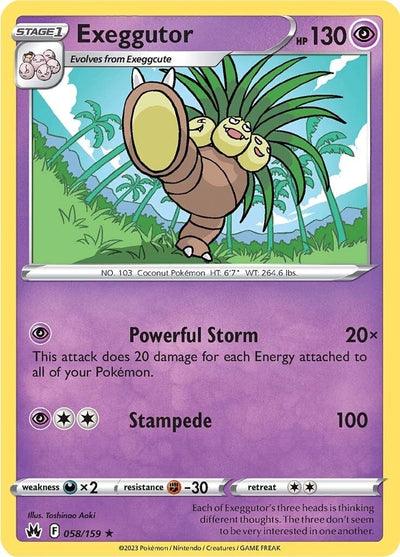 Image for Exeggutor (Crown Zenith) (058/159) - Pokemon