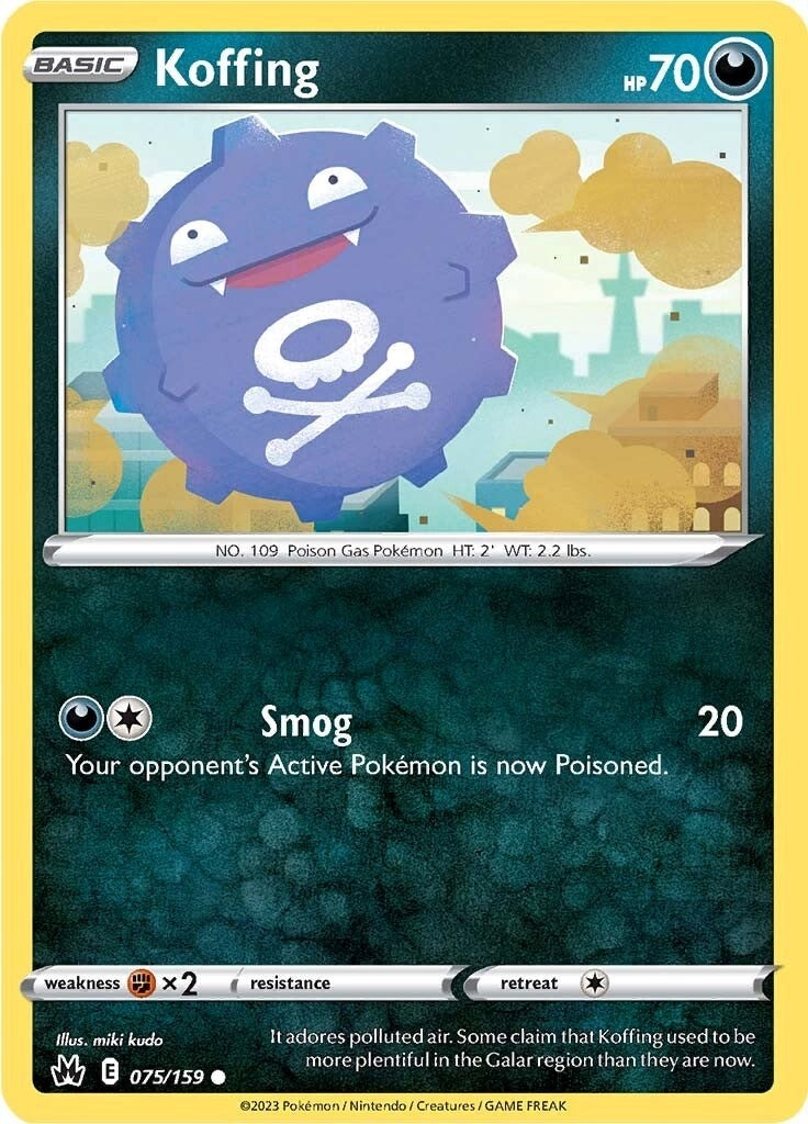Image for Koffing (Crown Zenith) (075/159) - Pokemon