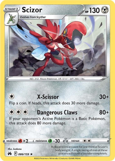 Image for Scizor (Crown Zenith) (086/159) - Pokemon