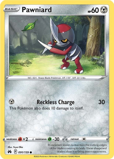 Image for Pawniard (91) (Crown Zenith) (091/159) - Pokemon