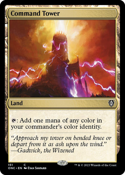 Image for Command Tower (Commander: Phyrexia: All Will Be One) (151) - Magic: The Gathering