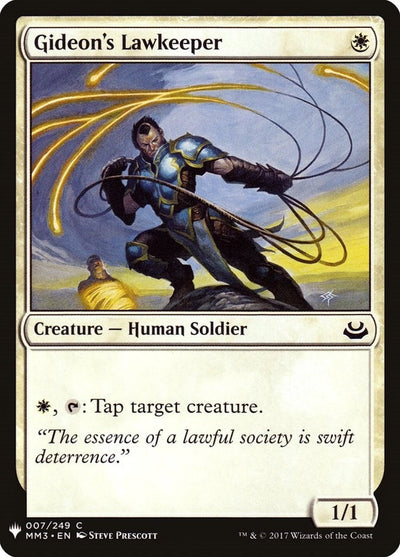 Gideon's Lawkeeper (The List Reprints) (7)