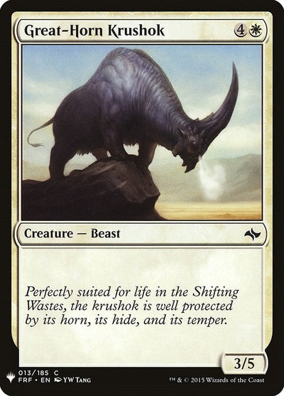 Great-Horn Krushok (The List Reprints) (13)