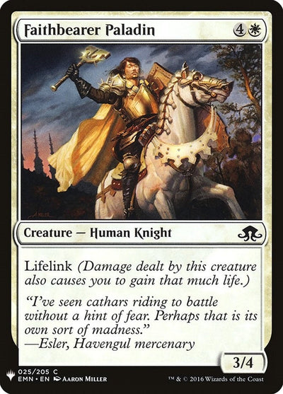 Faithbearer Paladin (The List Reprints) (25)