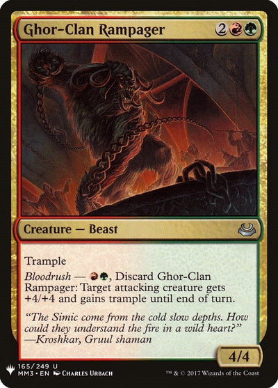 Ghor-Clan Rampager (The List Reprints) (165)