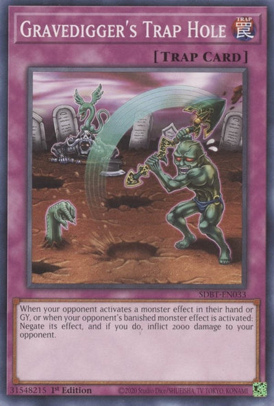 Image for Gravedigger's Trap Hole (Structure Deck: Beware of Traptrix) (SDBT-EN033) - YuGiOh