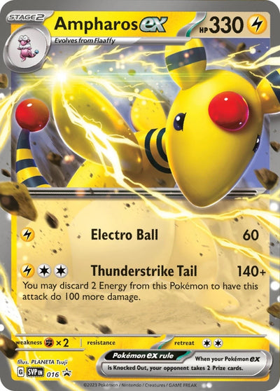 Image for Ampharos ex - 016 (SV: Scarlet & Violet Promo Cards) (016) - Pokemon