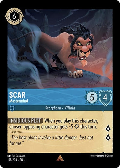 Image for Scar - Mastermind (The First Chapter) (158/204) - Disney Lorcana