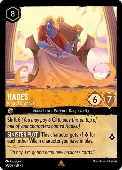 Image for Hades - King of Olympus (The First Chapter) (5/204) - Disney Lorcana