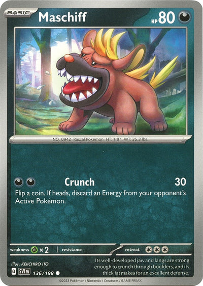 Image for Maschiff (SV01: Scarlet & Violet Base Set) (136/198) - Pokemon