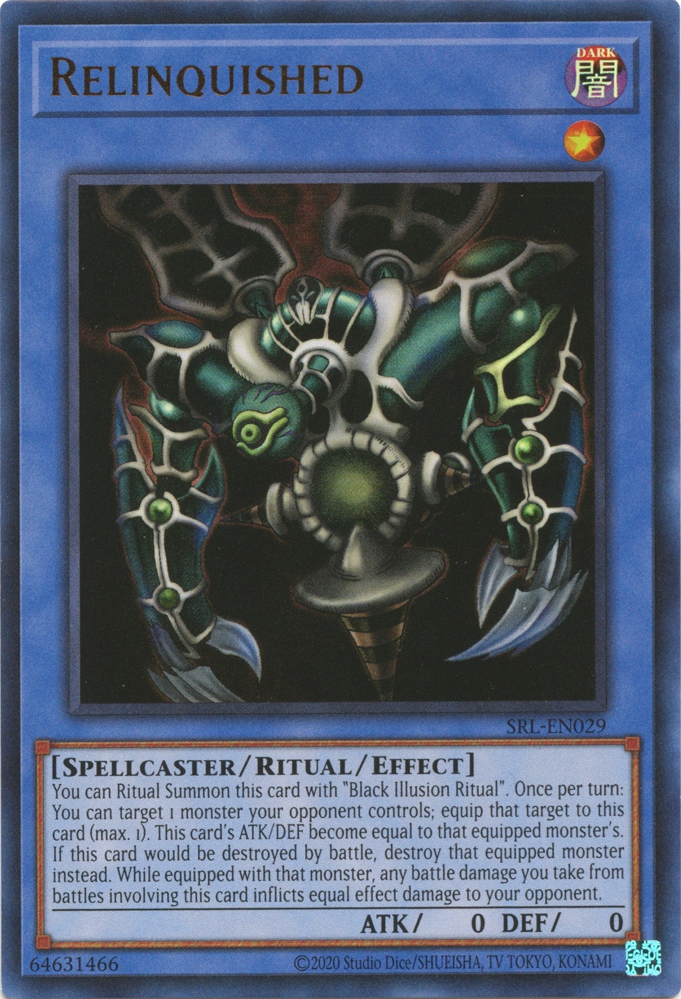 Image for Relinquished (Spell Ruler (25th Anniversary Edition)) (SRL-EN029) - YuGiOh
