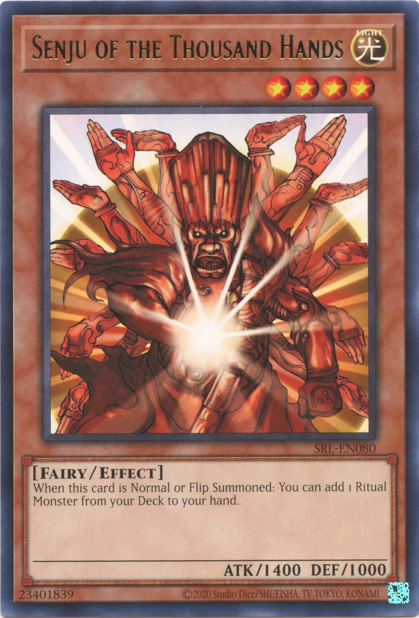 Image for Senju of the Thousand Hands (Spell Ruler (25th Anniversary Edition)) (SRL-EN080) - YuGiOh