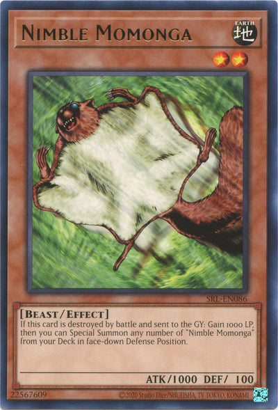 Image for Nimble Momonga (Spell Ruler (25th Anniversary Edition)) (SRL-EN086) - YuGiOh