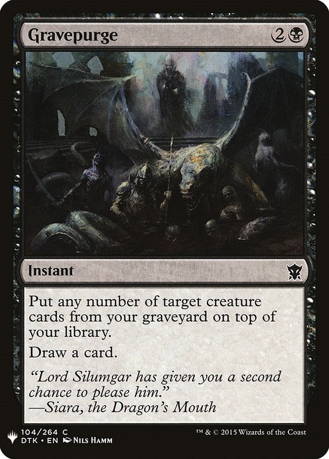 Gravepurge (The List Reprints) (104)
