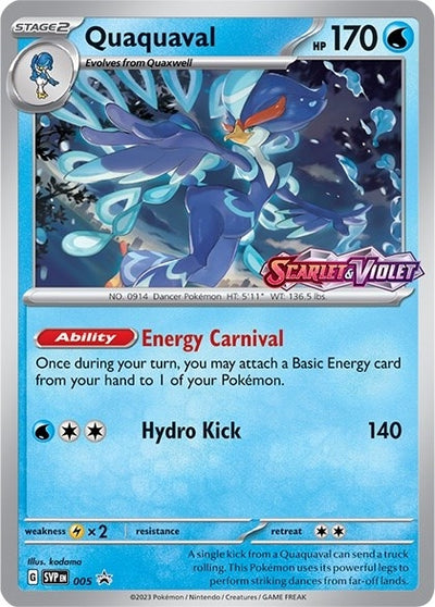 Image for Quaquaval - 005 (Prerelease) (SV: Scarlet & Violet Promo Cards) (005) - Pokemon