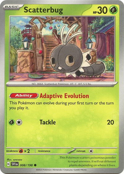 Image for Scatterbug (SV01: Scarlet & Violet Base Set) (008/198) - Pokemon
