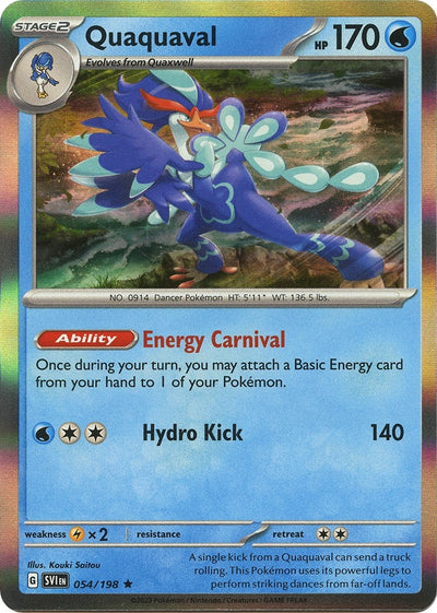 Image for Quaquaval (SV01: Scarlet & Violet Base Set) (054/198) - Pokemon