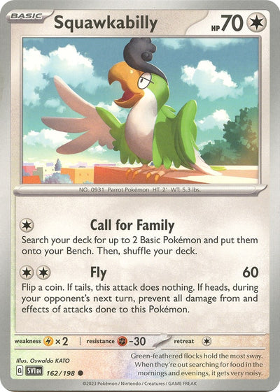 Image for Squawkabilly (SV01: Scarlet & Violet Base Set) (162/198) - Pokemon