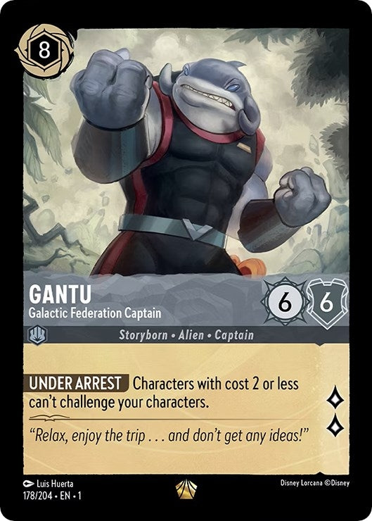 Image for Gantu - Galactic Federation Captain (The First Chapter) (178/204) - Disney Lorcana
