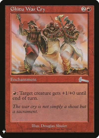 Ghitu War Cry (The List Reprints) (78)