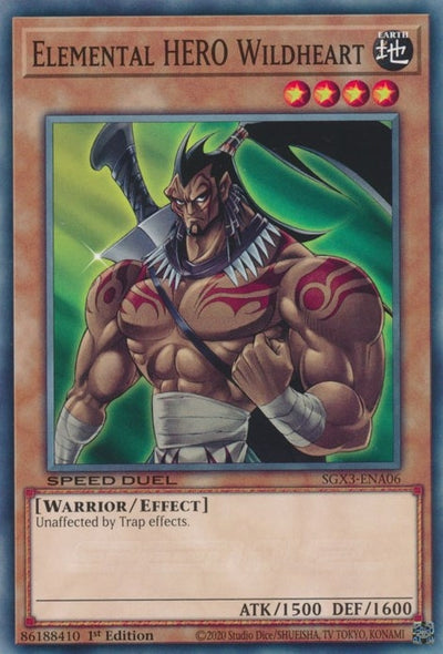 Image for Elemental HERO Wildheart (Speed Duel GX: Duelists of Shadows) (SGX3-ENA06) - YuGiOh