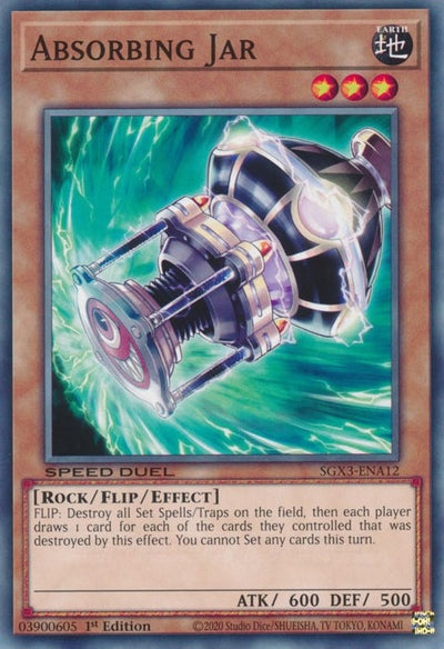 Image for Absorbing Jar (Speed Duel GX: Duelists of Shadows) (SGX3-ENA12) - YuGiOh