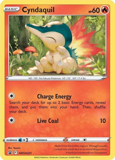 Image for Cyndaquil - SWSH221 (Cosmos Holo) (SWSH: Sword & Shield Promo Cards) (SWSH221) - Pokemon