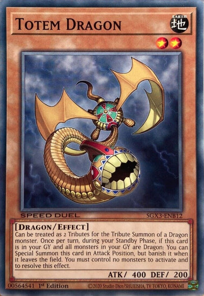 Image for Totem Dragon (Speed Duel GX: Duelists of Shadows) (SGX3-ENB12) - YuGiOh