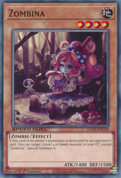 Image for Zombina (Speed Duel GX: Duelists of Shadows) (SGX3-ENC09) - YuGiOh