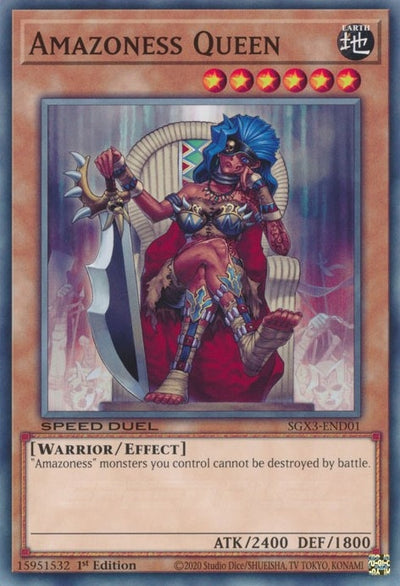 Image for Amazoness Queen (Speed Duel GX: Duelists of Shadows) (SGX3-END01) - YuGiOh