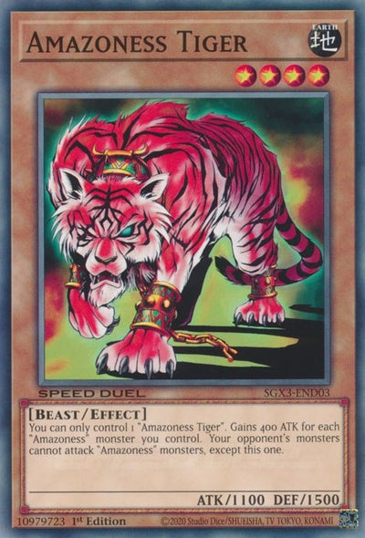 Image for Amazoness Tiger (Speed Duel GX: Duelists of Shadows) (SGX3-END03) - YuGiOh