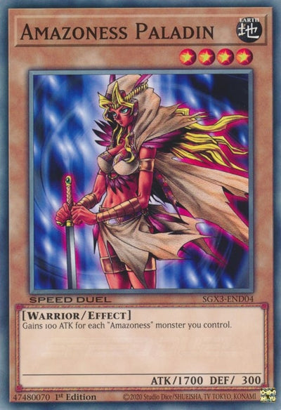 Image for Amazoness Paladin (Speed Duel GX: Duelists of Shadows) (SGX3-END04) - YuGiOh
