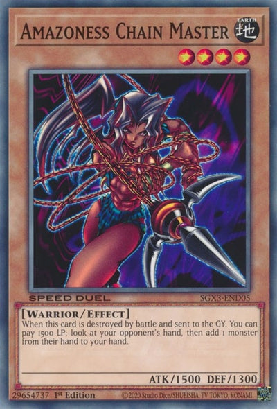 Image for Amazoness Chain Master (Speed Duel GX: Duelists of Shadows) (SGX3-END05) - YuGiOh