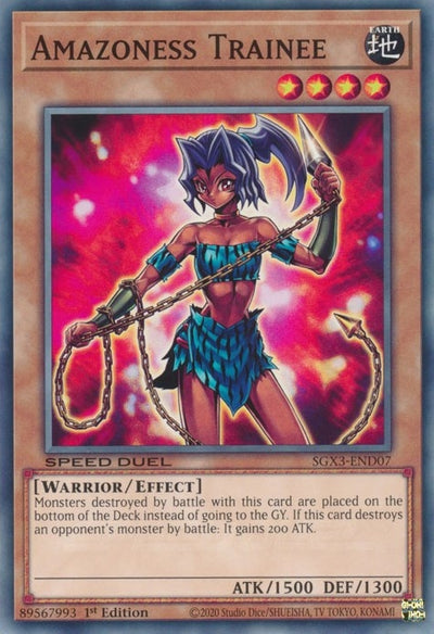 Image for Amazoness Trainee (Speed Duel GX: Duelists of Shadows) (SGX3-END07) - YuGiOh