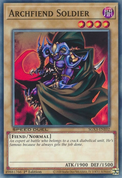 Image for Archfiend Soldier (Speed Duel GX: Duelists of Shadows) (SGX3-ENE02) - YuGiOh