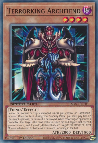 Image for Terrorking Archfiend (Speed Duel GX: Duelists of Shadows) (SGX3-ENE03) - YuGiOh