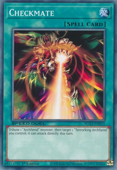 Image for Checkmate (Speed Duel GX: Duelists of Shadows) (SGX3-ENE15) - YuGiOh