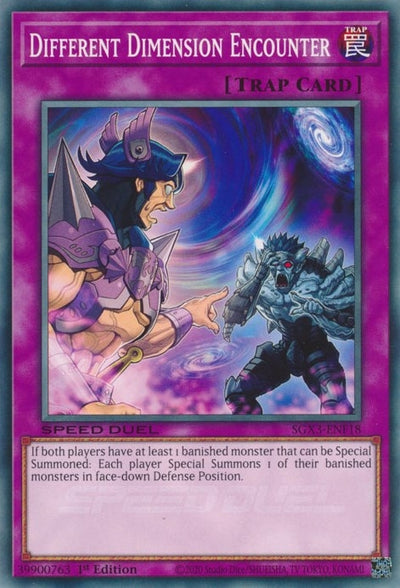 Image for Different Dimension Encounter (Speed Duel GX: Duelists of Shadows) (SGX3-ENF18) - YuGiOh