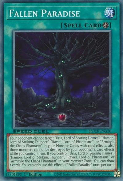 Image for Fallen Paradise (Speed Duel GX: Duelists of Shadows) (SGX3-ENG10) - YuGiOh