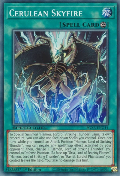 Image for Cerulean Skyfire (Speed Duel GX: Duelists of Shadows) (SGX3-ENG11) - YuGiOh